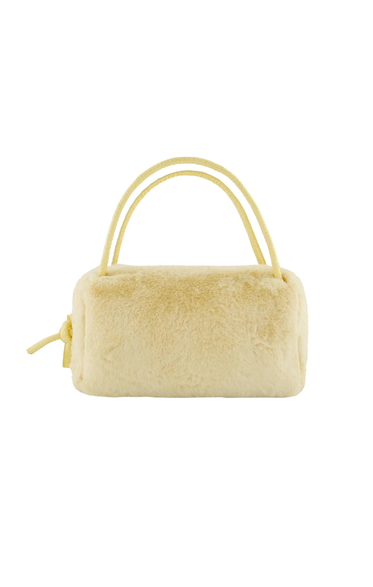 Soft Yellow Faux Fur Bag
