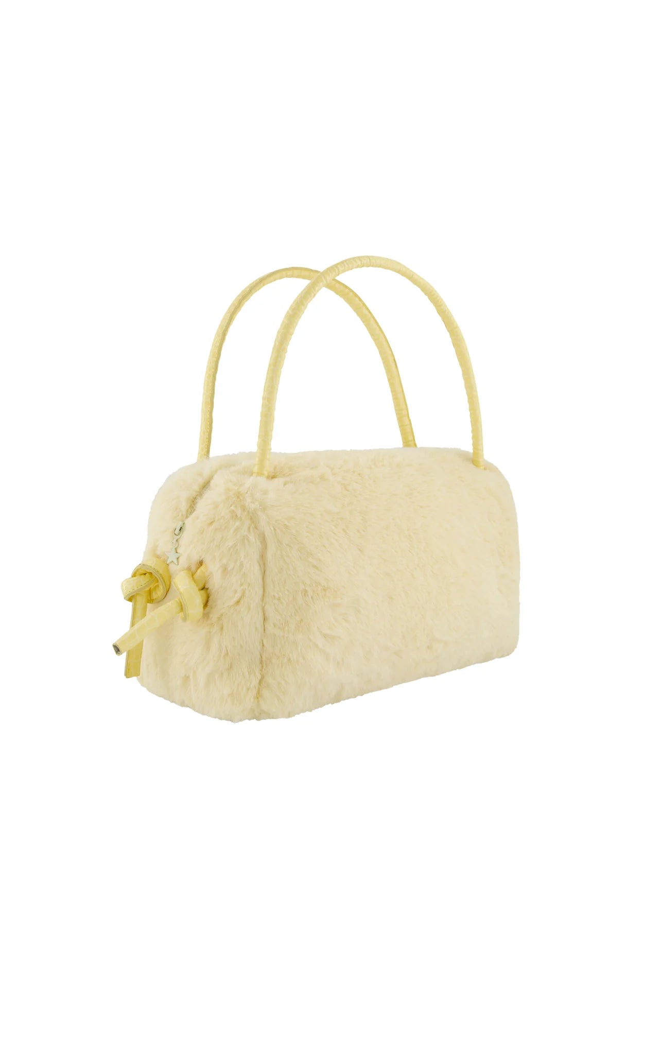 Soft Yellow Faux Fur Bag