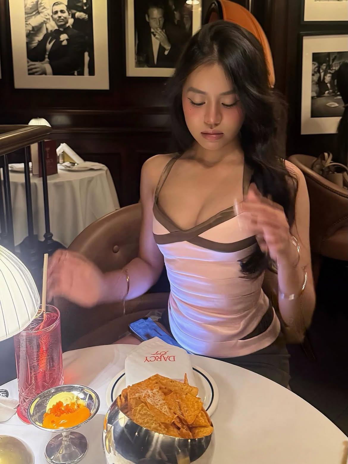 Kae Lupe Bandage Top (baby pink)