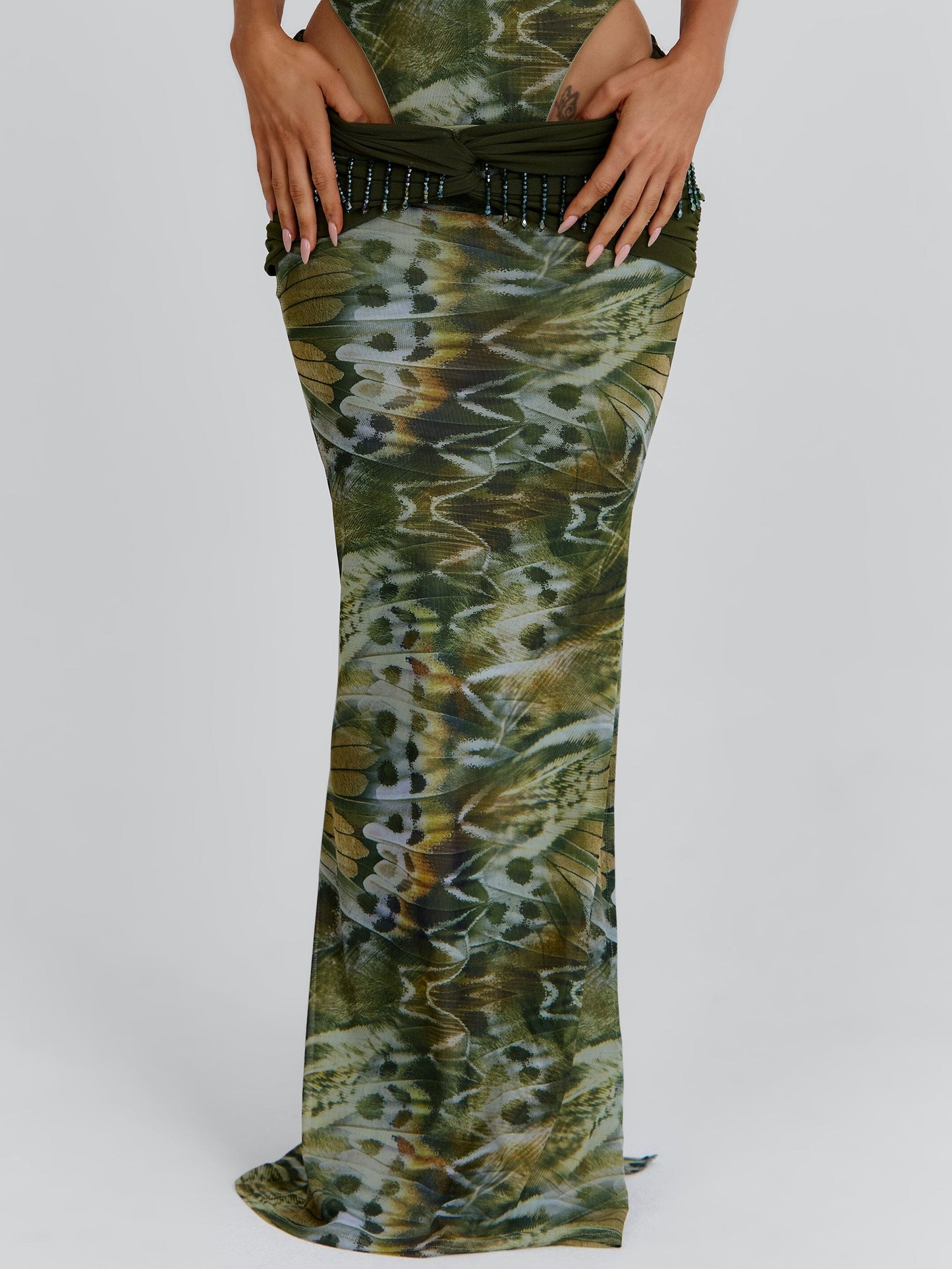 Outcast Nikila Bodysuit & Clarisse Maxi Skirt Set