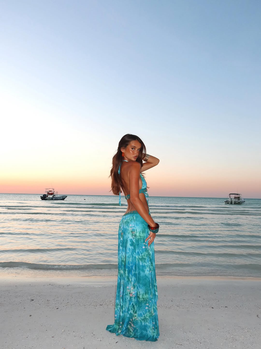 Lights Camera Action Dress - Crystal Tide