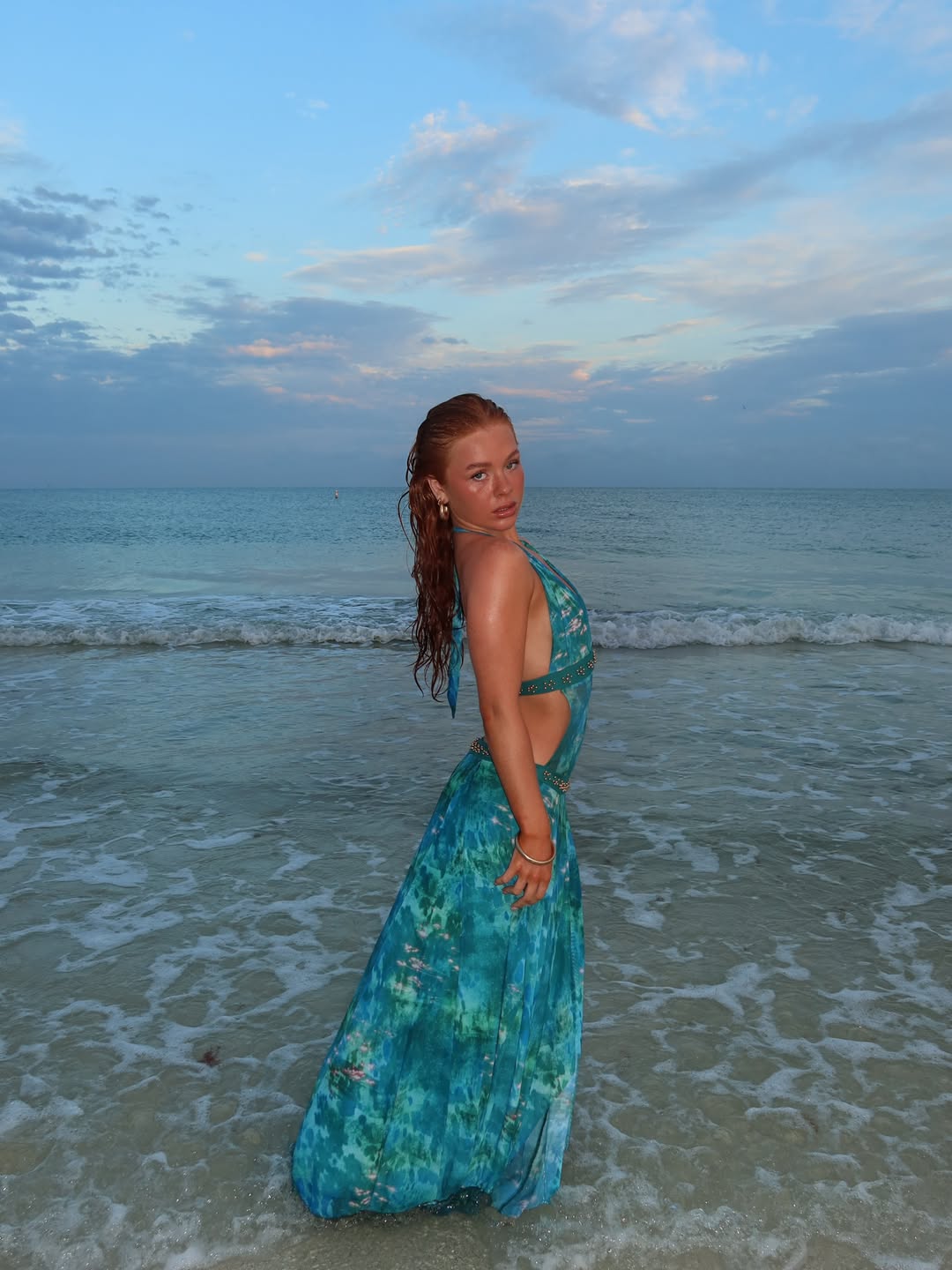 Lights Camera Action Dress - Crystal Tide