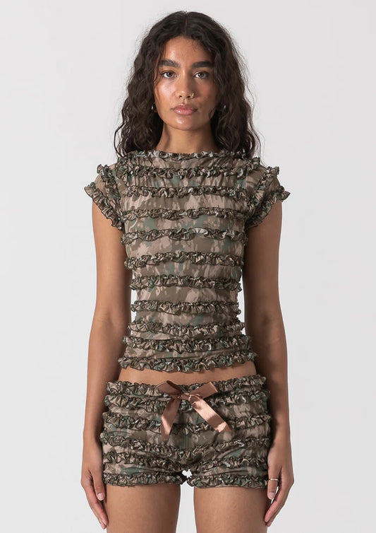 Amelia Ruffle Set - Camo Edition