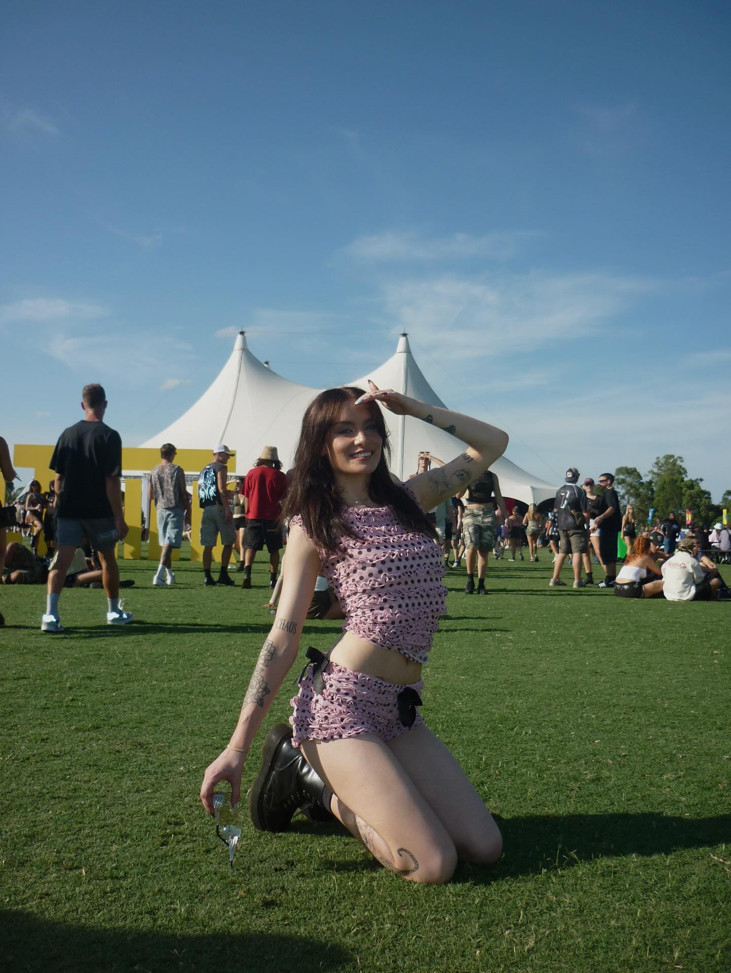 Amelia Ruffle Set - Polka Edition