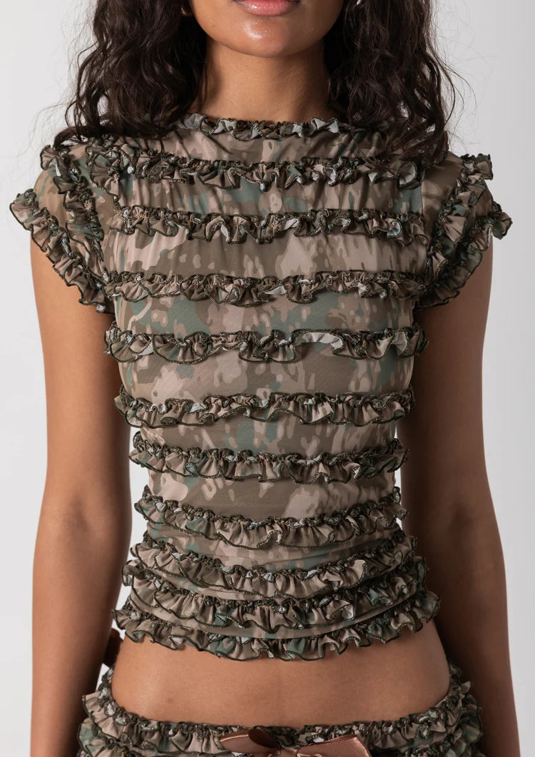 Amelia Ruffle Set - Camo Edition