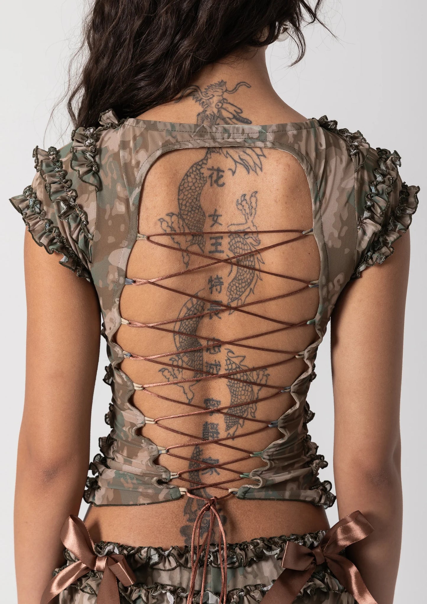 Amelia Ruffle Set - Camo Edition